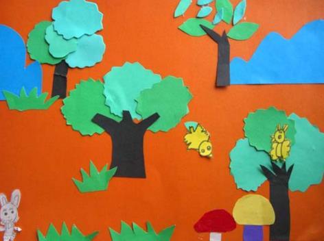 有趣创意的儿童剪纸粘贴画作品