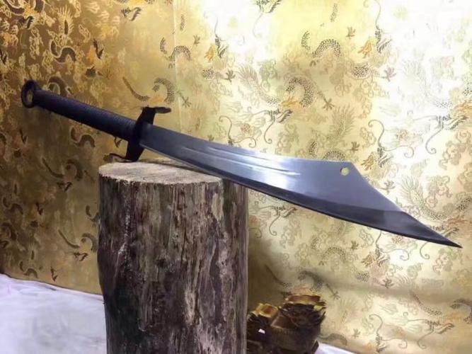 龙泉大刀锰钢关刀朴刀长款一体春秋大刀武术健身青龙偃月刀未开刃