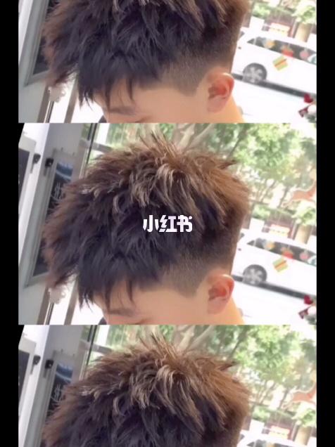 男生层次短发 亚麻色阳光男孩_短发_男士发型_染发_发型_烫发_男士