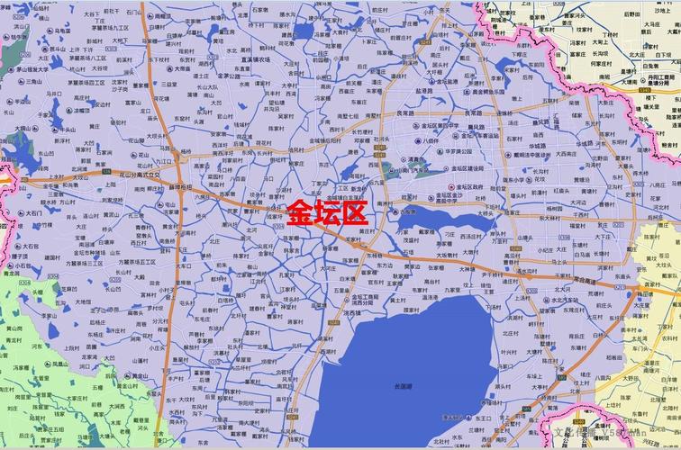 2019年江苏常州市百度版溧阳市金坛武进新北天宁区地图135x140cm