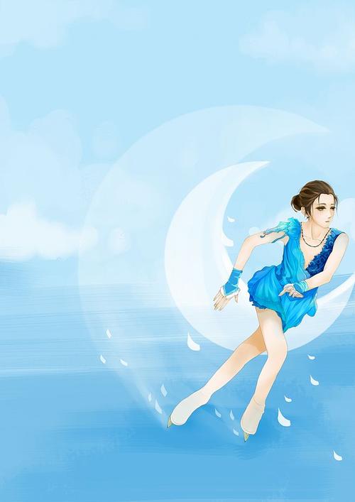 花样滑冰女-三只板绘/版权