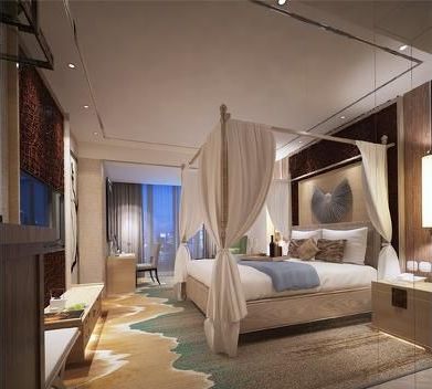 鱼骨设计城市精品酒店效果图