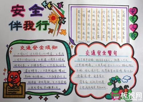 谁也不知道安全手抄报 安全我知道手抄报