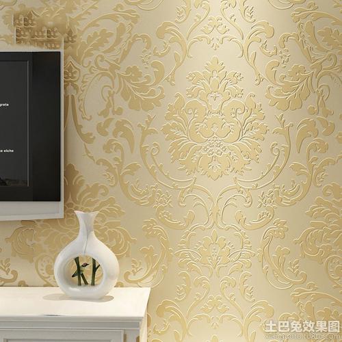 中式液体墙纸漆效果图