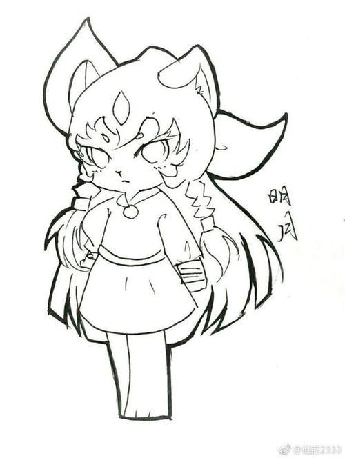 京剧猫小青简笔画