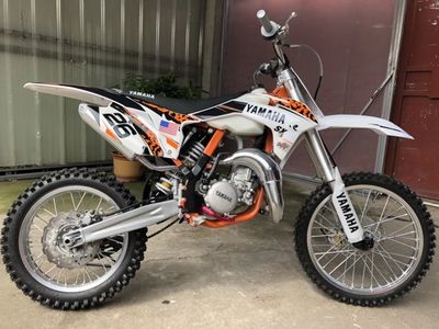 雅马哈水冷进口二冲越野山地摩托车整车 原装二手中高赛cqr250cc