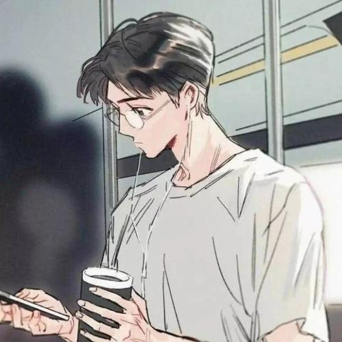 动漫男生头像帅气简约侧面高清干净阳光的男生头像漫画图片 男生头像