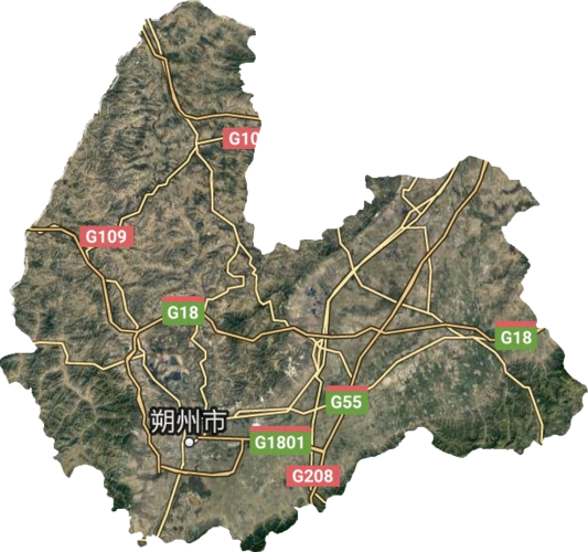 朔州市卫星图高清版大图