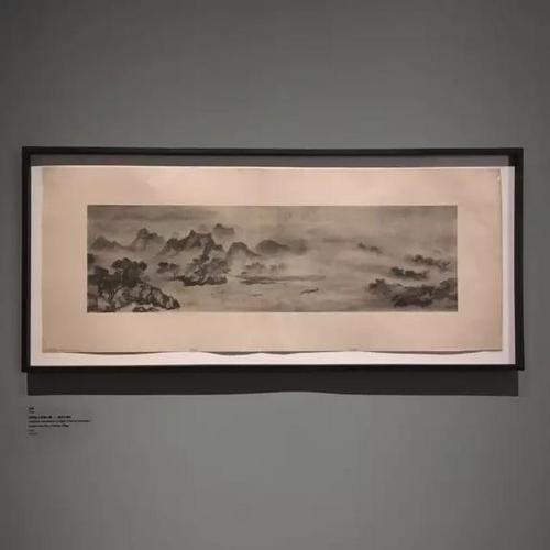 内藤湖南手作珂罗版  牧溪《潇湘八景——渔村夕照》
