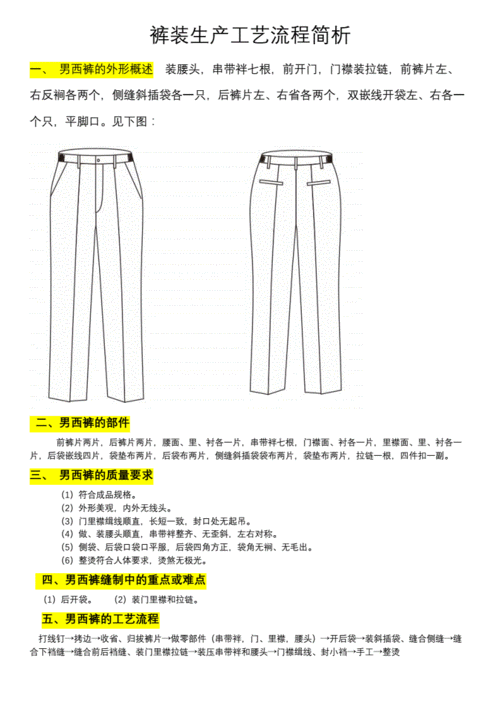 西裤工艺流程简析.docx 6页