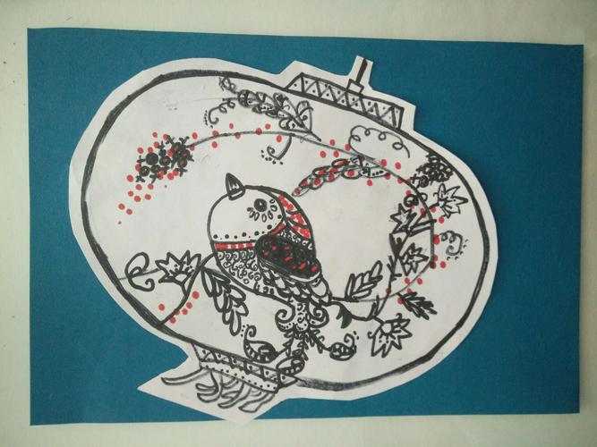 线描——灯笼