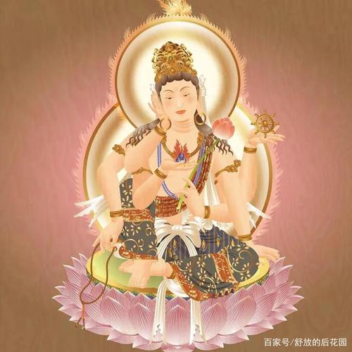 汉传佛教女相六臂观世音菩萨造型