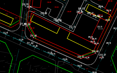 如何根据道路标高确定建筑四角标高和建筑的正负零