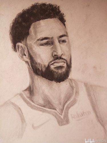 画一幅"佛祖"克莱·汤普森