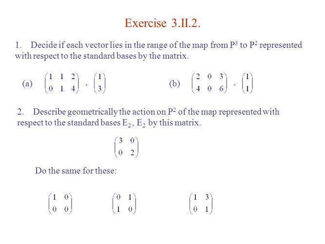 represents nonsingular maps iff it is a nonsingular matrix