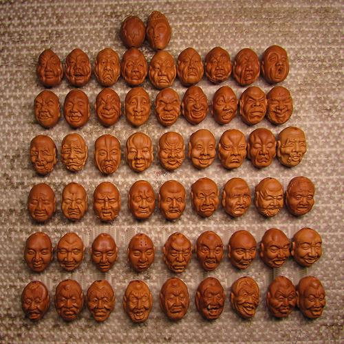 橄榄核108罗汉苏工长串十八罗汉橄榄胡手串男士文玩橄榄核雕项链