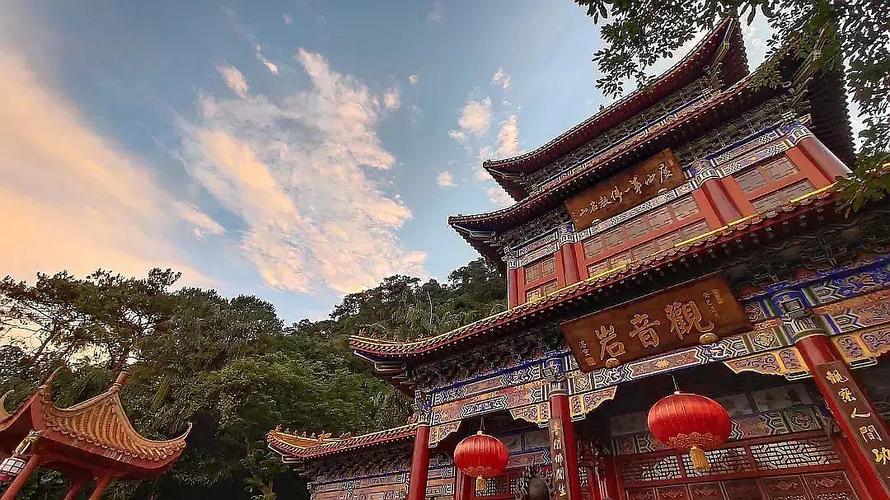 傍晚的观音岩