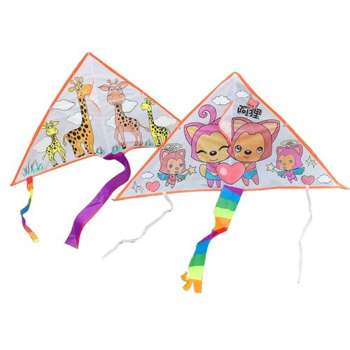 其他手工制作 手工风筝儿童空白风筝涂鸦手绘画风筝