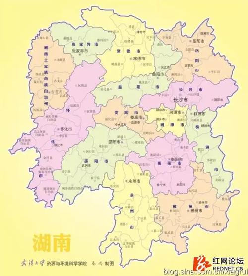 我好像看到了假的湖南政区地图,你的家乡被度娘改名了