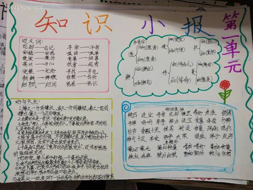 五年级132班语文第一单元知识小报