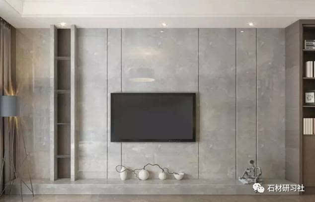 2017新款简约大理石背景墙设计案例