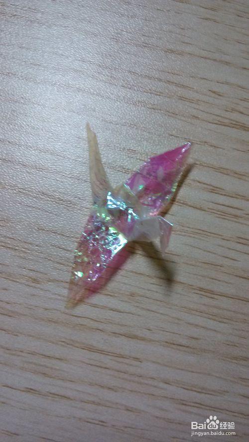 用糖纸折纸鹤的图片