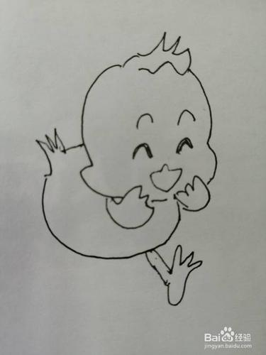 可爱的小鸡怎么画