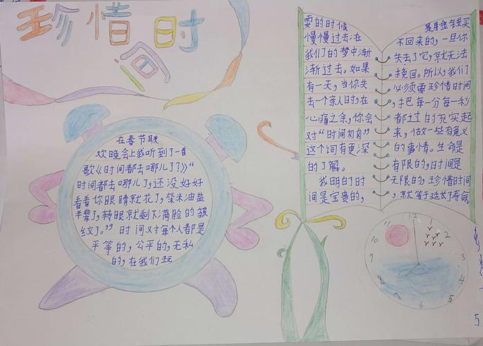 学习《和时间赛跑》手抄报