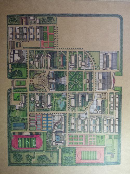 终于闲下来,刚好赶上15级的新生要入学,决定做下许昌学院的手绘地图