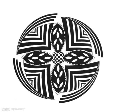 放射式结构纹样04图片