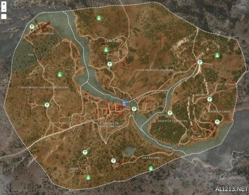 《巫师3:狂猎》所有魔力之所,昆特牌玩家和销售卡牌的旅行者的位置图