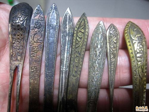银簪子8只-古代金银饰品,用具-盛世收藏论坛