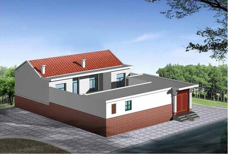 农村平房设计效果图 平房装修效果图_装修啦