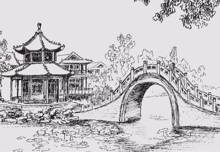 一组钢笔画刷爆朋友圈这样的保定你见过吗