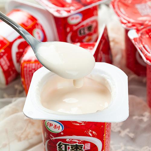 伊利红枣酸奶八连杯装100克*16杯尚补坊酸奶风味发酵乳儿童早餐奶