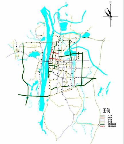 长沙市城市近期道路建设规划图