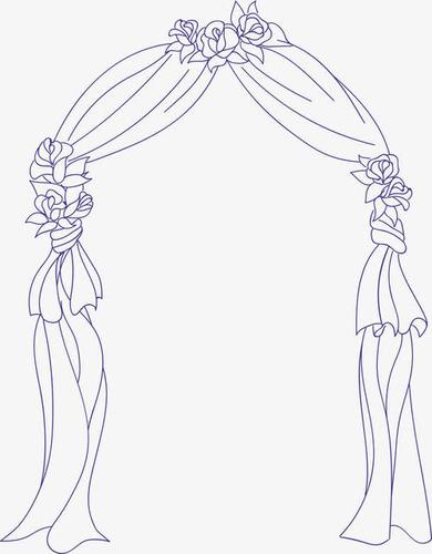 婚礼花简笔画