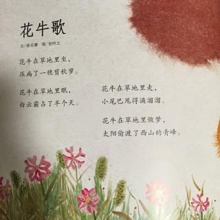 关于花牛歌的手抄报关于孝的手抄报