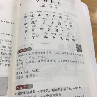 乡村四月 宋 翁卷