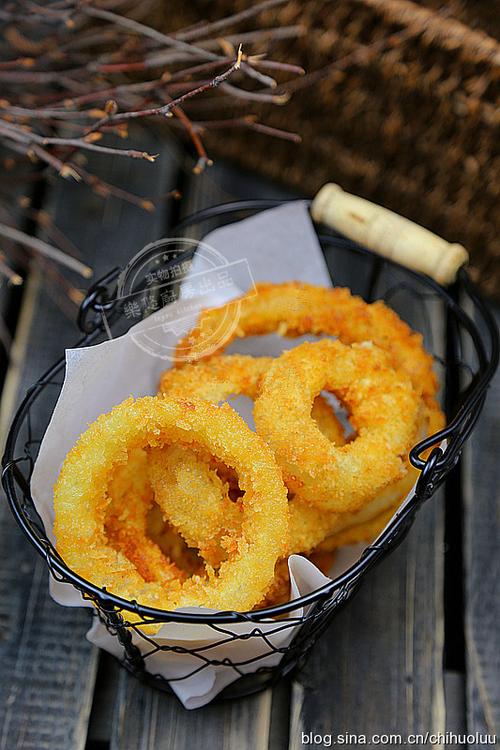 一颗洋葱的华丽变身--炸洋葱圈(图)