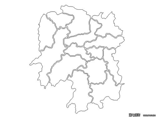 湖南地图简笔画欣赏