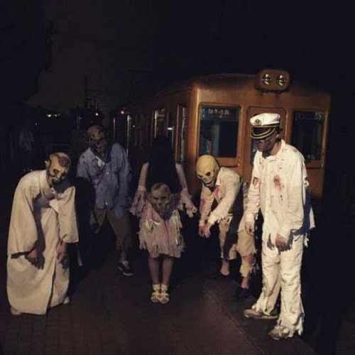 现实版如月车站 日本电车公司推出电车鬼屋