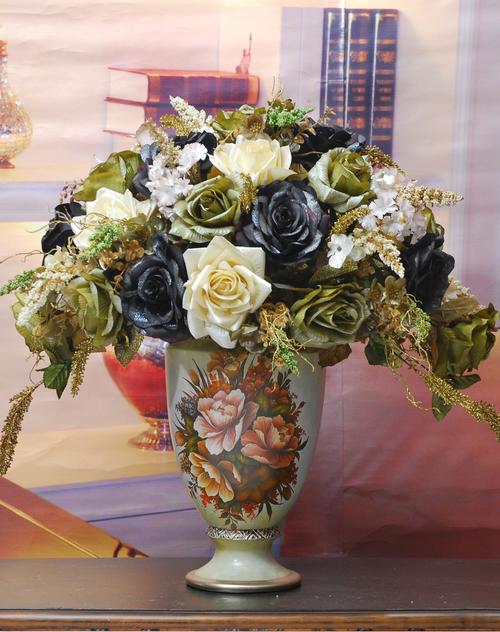 欧美插花花艺富贵花款
