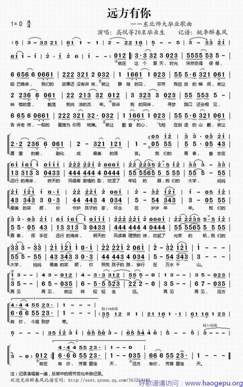 远方有你(东北师大毕业歌曲