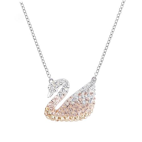 swarovski项链价格,swarovski项链多少钱 swarovski 施华洛世奇 swan渐变黄色大天鹅人造仿水晶项链锁骨链吊坠