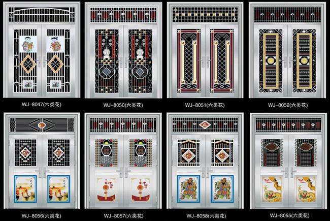 双开门效果图2 双开-湖南省邵阳武冈市不锈钢大门厂家
