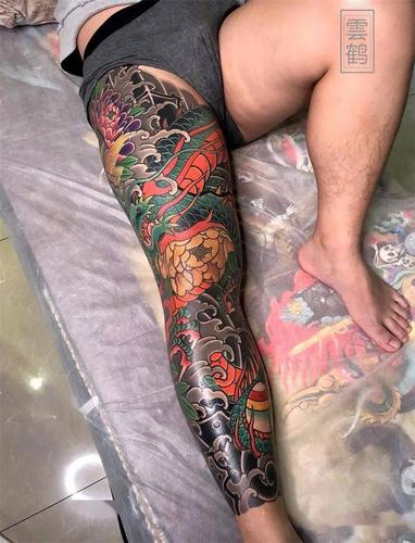 老传统大图组第二名 老传统花臂花腿半胛组第二名 厦门纹身展 老传统