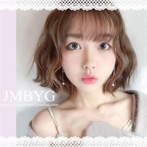 韩国 span class=h>假发 /span>女短发空气刘海蛋卷bobo头短卷发小