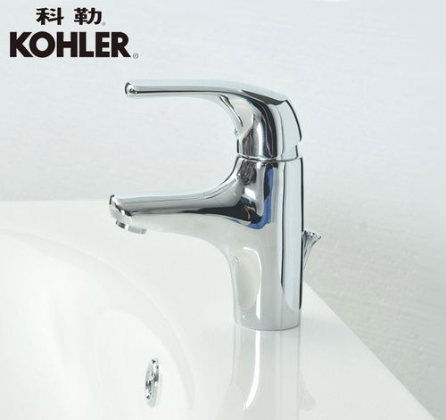 科勒正品全铜k-18000t-cp纳帝奥单把单孔面盆水龙头台盆冷热水龙