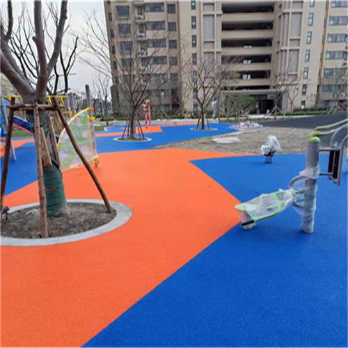 济南epdm彩色地面彩色塑胶跑道户外地面epdm材料